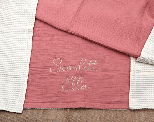 Personalized Knit Baby Blanket